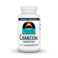 Thumbnail for Source Naturals Charcoal - 100% Pure Activated, Digestive Aid* - 200 Vegetarian Capsules