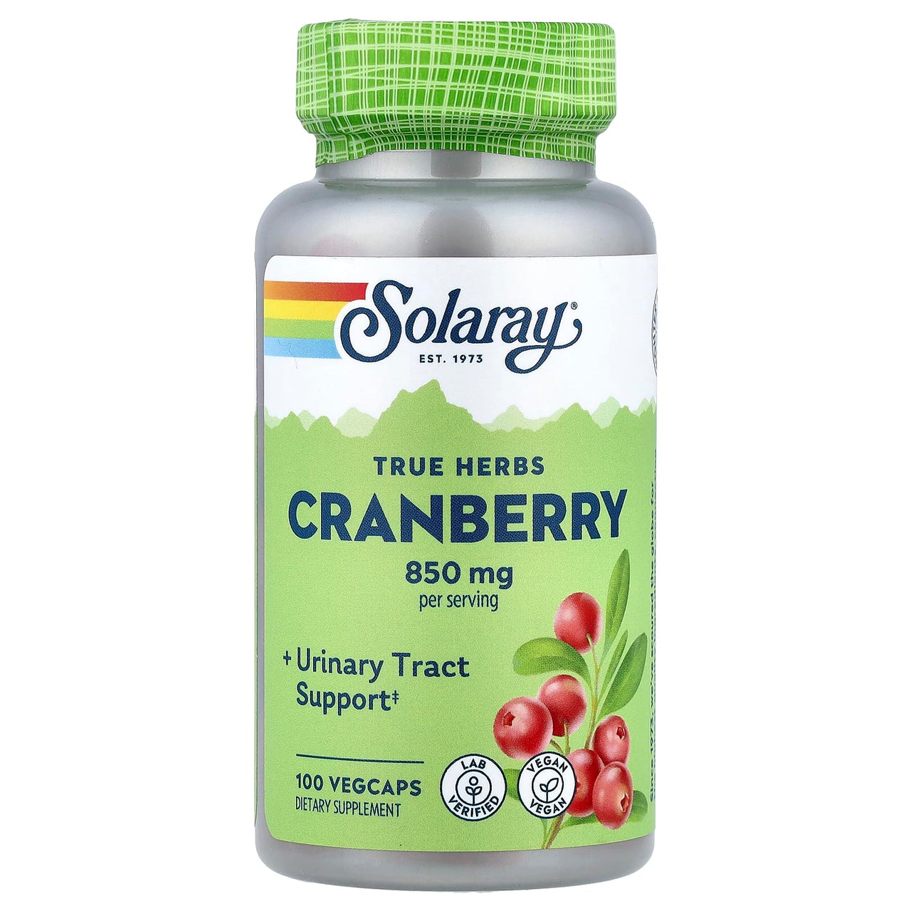 Solaray Cranberry - 425 mg - 100 Capsules