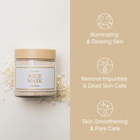 Thumbnail for I'm from Rice Mask 3.88 Oz, Gentle Exfoliating Wash Off Facial Mask for Dull, Rough Skin, Pore Clearing, Remove Dead Skin Cells, Uneven Skin Tone, Smooth Skin, Moiustirinzg, Radiant