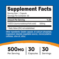 Thumbnail for Nutricost Tudca 500mg, 30 Capsules (Tauroursodeoxycholic Acid) - Premium Quality, Gluten Free