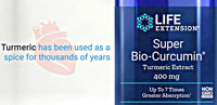 Thumbnail for Life Extension Super Bio-Curcumin Turmeric Extract 400mg, 90 Veg Caps - Vegetarian Capsules - Non-GMO - Highly Absorbable
