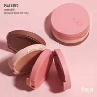 Thumbnail for Kaja 3-in-1 Blendable Sculpting Trio - Play Bento | with Mango Seed Butter, Cream Bronzer, Powder Blush, and Highlighter, 02 Cloud Latte