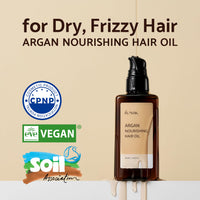 Thumbnail for IUNIK Argan 3.9% Hair Oil Serum Nourishing for Dry and Damaged Hair - Anti Frizz Lightweight Hair Treatment Deep Conditioner Mask, Paraben and Sulfate Free, Aceite de Argan Cabello 3.38 Fl Oz Korean