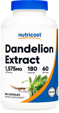 Thumbnail for Nutricost Dandelion Extract 180 Capsules for 60 Servings Per Bottle - Vegan, GMO Free and Gluten Free