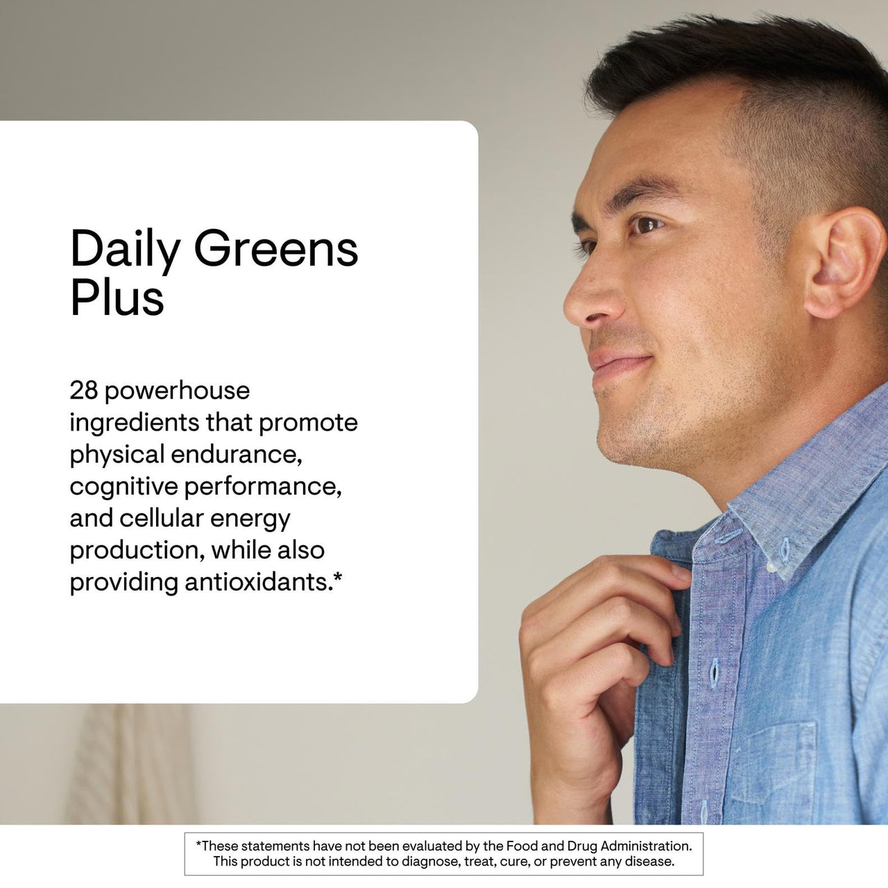 THORNE - Daily Greens Plus - Comprehensive Greens Powder with Matcha, Spirulina, Moringa and Adaptogen, Mushroom and Antioxidant Blends - Refreshing, Mint Flavor 7.3 Oz - 30 Servings