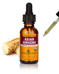 Thumbnail for Herb Pharm Asian (Panax) Ginseng Liquid Glycerite for Energy and Stamina, Alcohol-Free Glycerite, 1 Oz