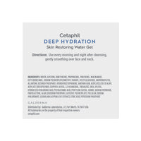 Thumbnail for Cetaphil Deep Hydration Skin Restoring Water Gel with Hyaluronic and Polyglutamic Acid, Face Moisturizer, 72 Hour Hydration, For Dry, Dehydrated Sensitive Skin, Fragrance Free, 1.7 oz, Fragrance Free
