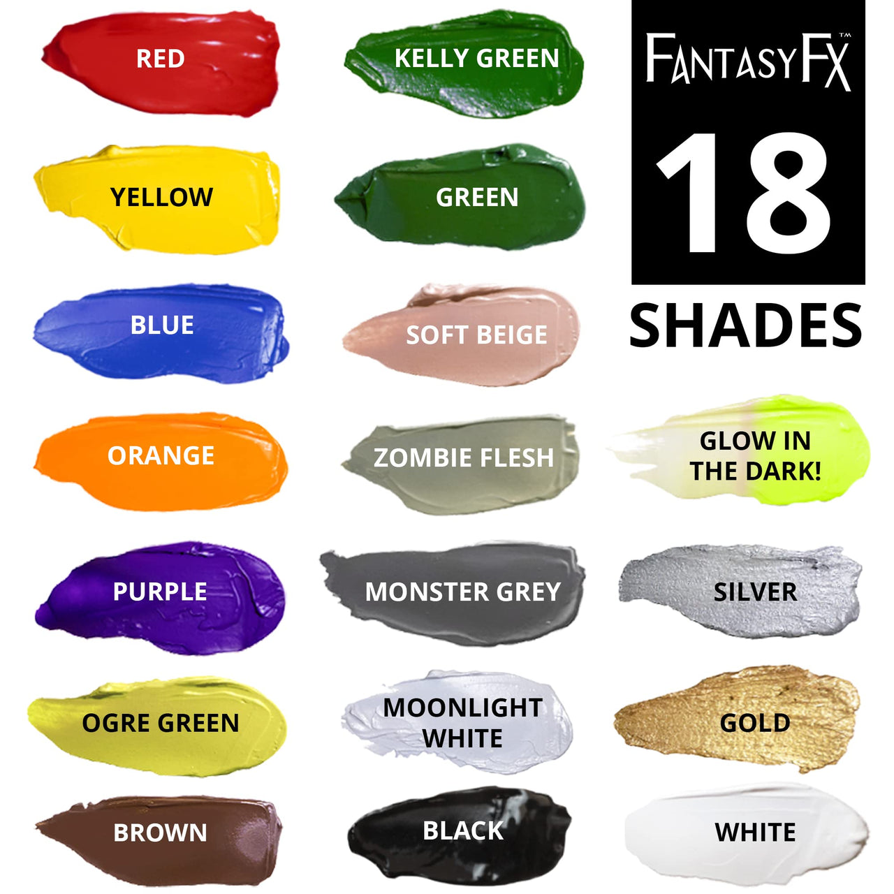 Mehron Makeup Fantasy FX Cream Makeup | Water Based | Halloween | Ogre Green Face & Body Paint For Adults 1 fl oz (30ml) (OGRE GREEN)