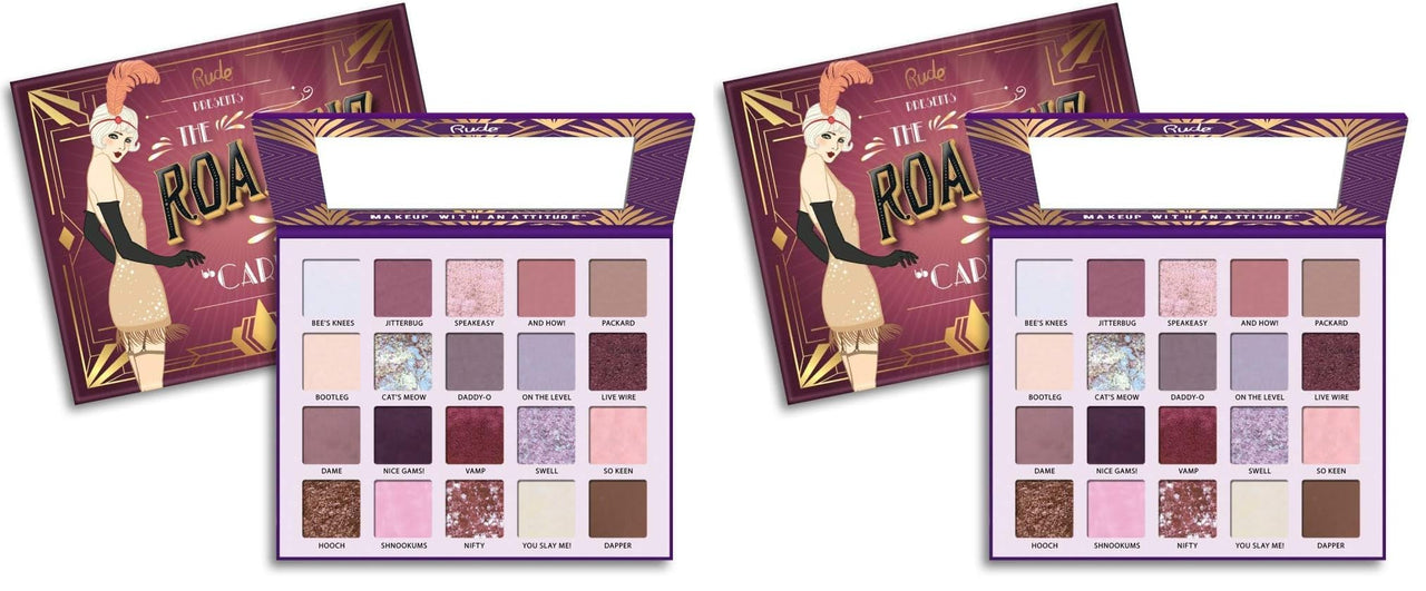 RUDE - The Roaring 20's Eyeshadow Palette - Carefree (Pack of 2)