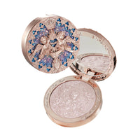 Thumbnail for Flower Knows Little Angel Embossed Highlighter-Rosy Pearl Highlighter Powder,Dreamy Pink Shimmer,Long-Lasting Soft Ethereal Glow,Feather-Light,Soft Sculpting Velvet Finish(L01 Eros's Fable)