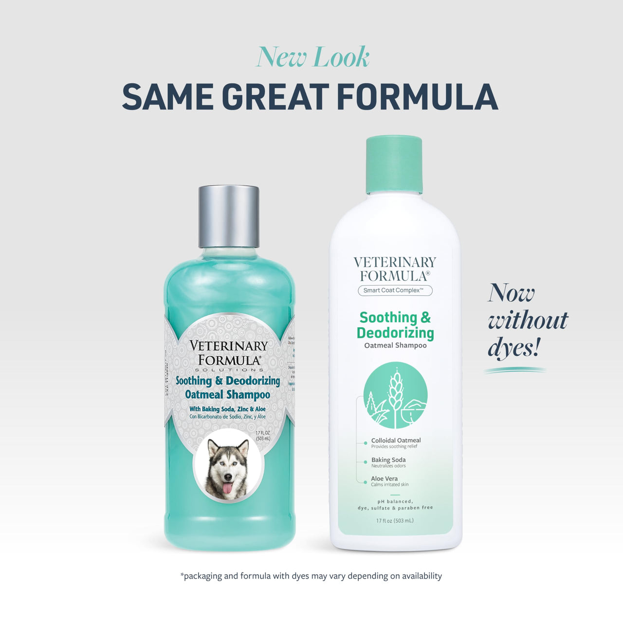 Veterinary Formula Smart Coat Complex Soothing and Deodorizing Oatmeal Shampoo for Dogs, 17 Fl oz – Baking Soda Eliminates Odors, Aloe Vera & Oatmeal Cleanse and Hydrate Skin – Long-Lasting Fragrance