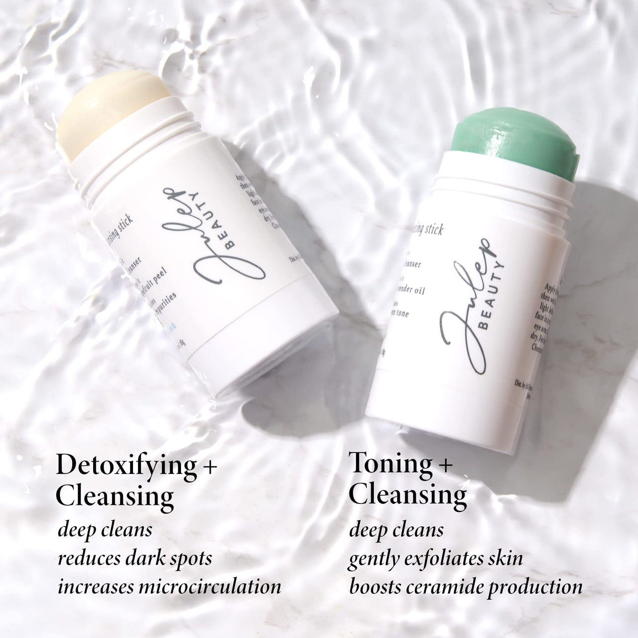 Julep Detoxifying + Cleansing Purifying Face Cleanser Stick, Deep Pore Cleanser with Grapefruit Peel