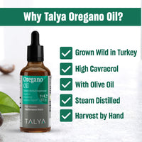 Thumbnail for TALYA Oregano Oil 0.67 fl.oz | Oil of Oregano Liquid | Immune Support, High Carvacrol, Digestive Health | Non-GMO | Vegan | Mediterranean Oregano