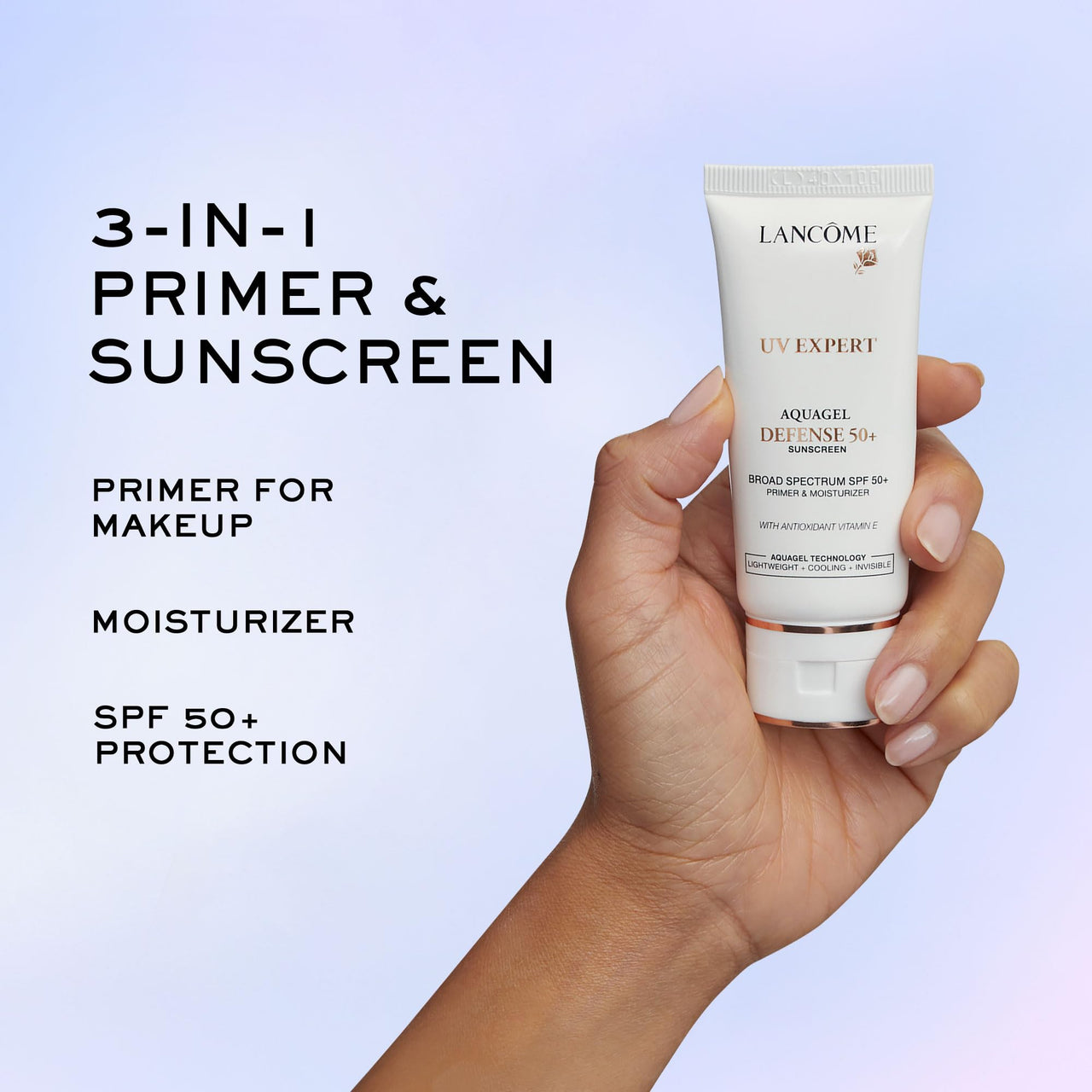 Lancôme UV Expert Primer & Face Moisturizer With SPF 50 - Prep, Hydration & Face Sunscreen Protection - With Vitamin E & Moringa Seed Extract - 1.0 Fl Oz