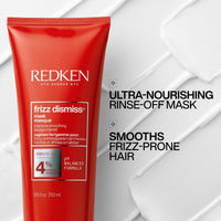 Thumbnail for Redken Frizz Dismiss Mask, Intense Smoothing Treatment For Unruly Hair - Ultra Hydrating Smoothing Hair Mask, Hydrates, Smooths and Tames Frizz