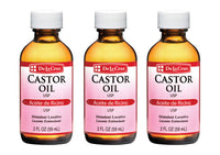 Thumbnail for De La Cruz Castor Oil - 100% Pure Expeller Pressed Castor Oil for Nourishing Skin, Hair, Eyelashes, and Eyebrows - 2 FL OZ (3 Glass Bottles)