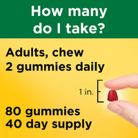 Thumbnail for Nature Made Vitamin B12 Gummies 1000 mcg per serving, Dietary Supplement for Energy Metabolism Support, B12 Vitamins, 80 Gummy Vitamins, 40 Day Supply