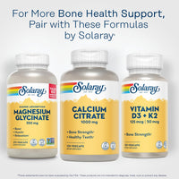 Thumbnail for Solaray Calcium Citrate 1000mg - Chelated Calcium Supplement - Supports Bone Strength and Healthy Teeth - Easy to Digest - Vegan - 30 Servings, 120 VegCaps
