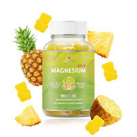 Thumbnail for BeLive Magnesium Gummies 200mg - 60 Ct | Magnesium Glycinate Supplements for Relaxation, Stress Relief, and Sleep for Adults & Kids - Tasty and Tangy Pineapple Flavor