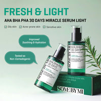 Thumbnail for SOME BY MI AHA BHA PHA 30 Days Miracle Serum Light - 1.69oz, 50ml - Daliy Exfoliating Salicylic Acid Serum for Pore and Blackhead Care - Centella & Niacinamide for Skin Soothing - Korean Skin Care