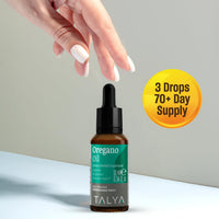 Thumbnail for TALYA Oregano Oil 0.34 fl.oz | Oil of Oregano Liquid | Immune Support, High Carvacrol, Digestive Health | Non-GMO | Vegan | Mediterranean Oregano
