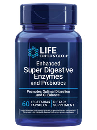 Thumbnail for Life Extension Enhanced Super Digestive Enzymes and Probiotics – B. coagulans Probiotic, 10 Digestive Enzymes – Supports Digestion, Comfort & GI Balance – Non-GMO, Vegetarian – 60 Capsules