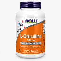 Thumbnail for NOW Foods Supplements, L-Citrulline 750 mg, Supports Protein Metabolism*, Amino Acid, 240 Veg Capsules