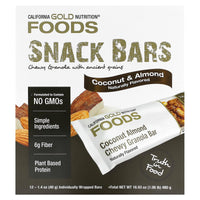 Thumbnail for California Gold Nutrition Foods, Coconut Almond Chewy Granola Bars, 12 Bars, 1.4 oz (40 g) Each