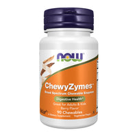 Thumbnail for NOW Foods Supplements, ChewyZymes, Broad Spectrum Chewable Enzymes, Berry Flavor, 90 Chewables