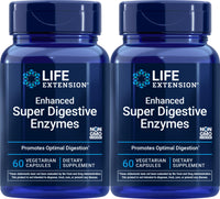 Thumbnail for Life Extension Enhanced Super Digestive Enzymes, 60 Vegetarian Capsules (Pack of 2)