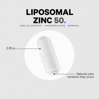 Thumbnail for Codeage Liposomal Zinc Supplement – 3 Month Supply – One Per Day - 50 mg Zinc Gluconate Vitamin Pills - Essential Mineral Supplements Zinc Plus Liposomal Delivery Matrix – Vegan Non-GMO - 2 Pack
