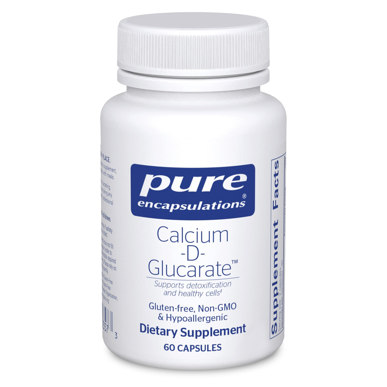 Pure Encapsulations Calcium-D-Glucarate | Supplement to Support Cellular Health in the Liver, Lungs, Breast, and Colon* | 60 Capsules