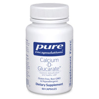 Thumbnail for Pure Encapsulations Calcium-D-Glucarate | Supplement to Support Cellular Health in the Liver, Lungs, Breast, and Colon* | 60 Capsules