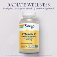 Thumbnail for SOLARAY Vitamin C 1000mg with Bioflavonoids Concentrate - Vitamin C Capsules with Rose HIPS and Acerola Cherry - Antioxidant, Heart Health and Immune Support Supplement, Vegan, Non-GMO, 250 Servings