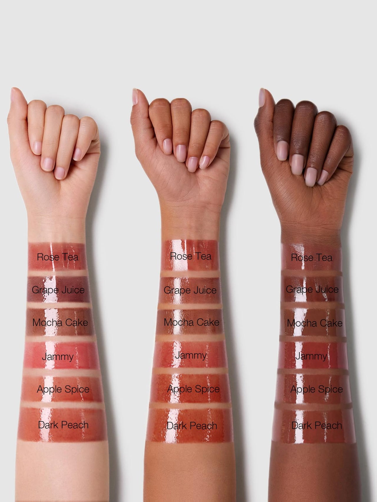 SHEGLAM Glaze Daze Lip Gloss Shiny Tinted Lip Gloss High Gloss Finish Plumping Lip Care Nourishing Not Easy to Fade Liquid Lip Cosmetics-Rose Tea