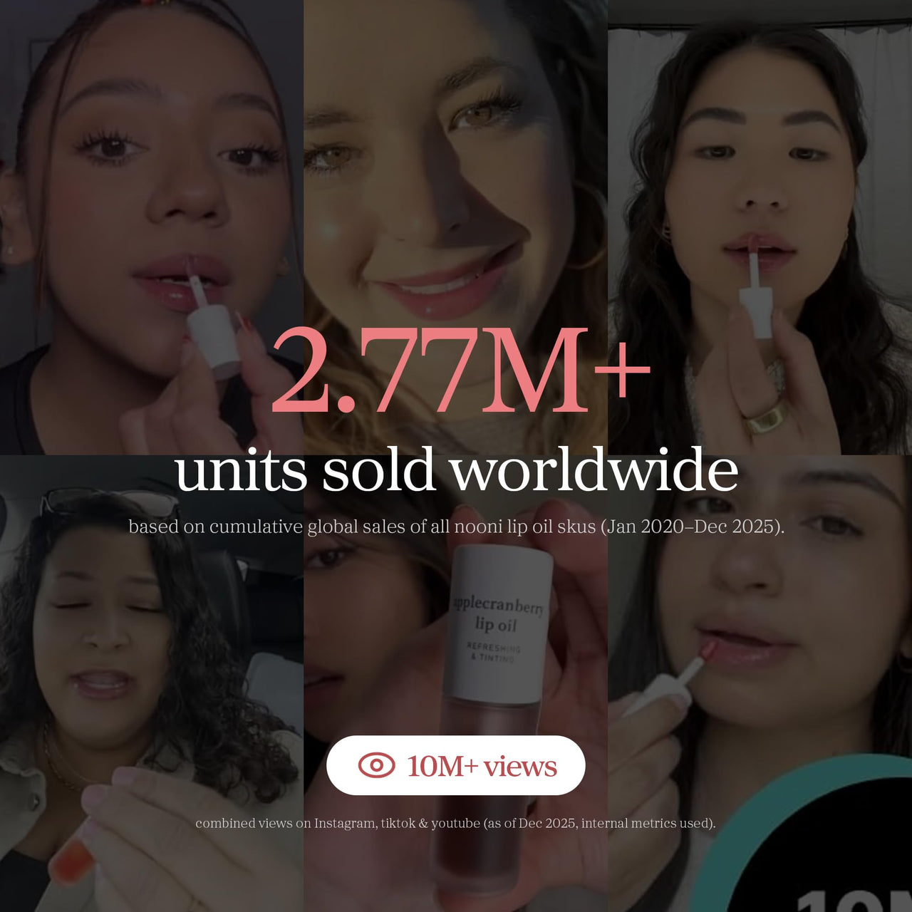 NOONI Korean Lip Oil - Applewine | Long-Lasting, Moisturizing, Plumping, Revitalizing for Dry Lips, Waterproof, No Peel Off, Hydrating, Stocking Stuffers, Gifts For Women, 0.12 FL Oz