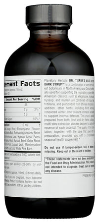Thumbnail for Dr Tierra's Wild Cherry Bark Syrup Planetary Herbals 8 oz Liquid