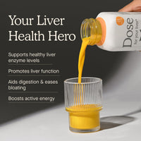 Thumbnail for Dose for Your Liver Cleanse Detox & Repair, Made with Organic Milk Thistle Supplement with Turmeric, Dandelion, Ginger, and Orange, Supports Healthy Liver Function,16oz Bottle, 3 Pack (3 Week Supply)