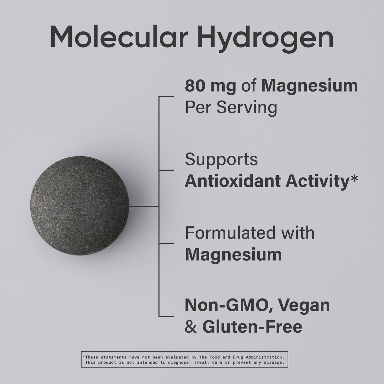 Sports Research® Molecular Hydrogen Water Tablets - Fast Dissolve H2 Tablets with Magnesium - Hydrogen Water - Antioxidant Water Enhancer with Magnesium* - Raspberry Flavor, 60 Servings