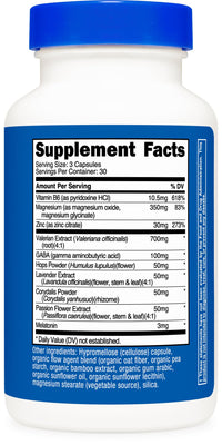 Thumbnail for Nutricost Sleep Aid Complex 1330mg Serving (90 Capsules) - 30 Servings
