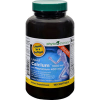 Thumbnail for Therapy Liquid Calcium with Magnesium - 1000 mg - 180 Softgels.