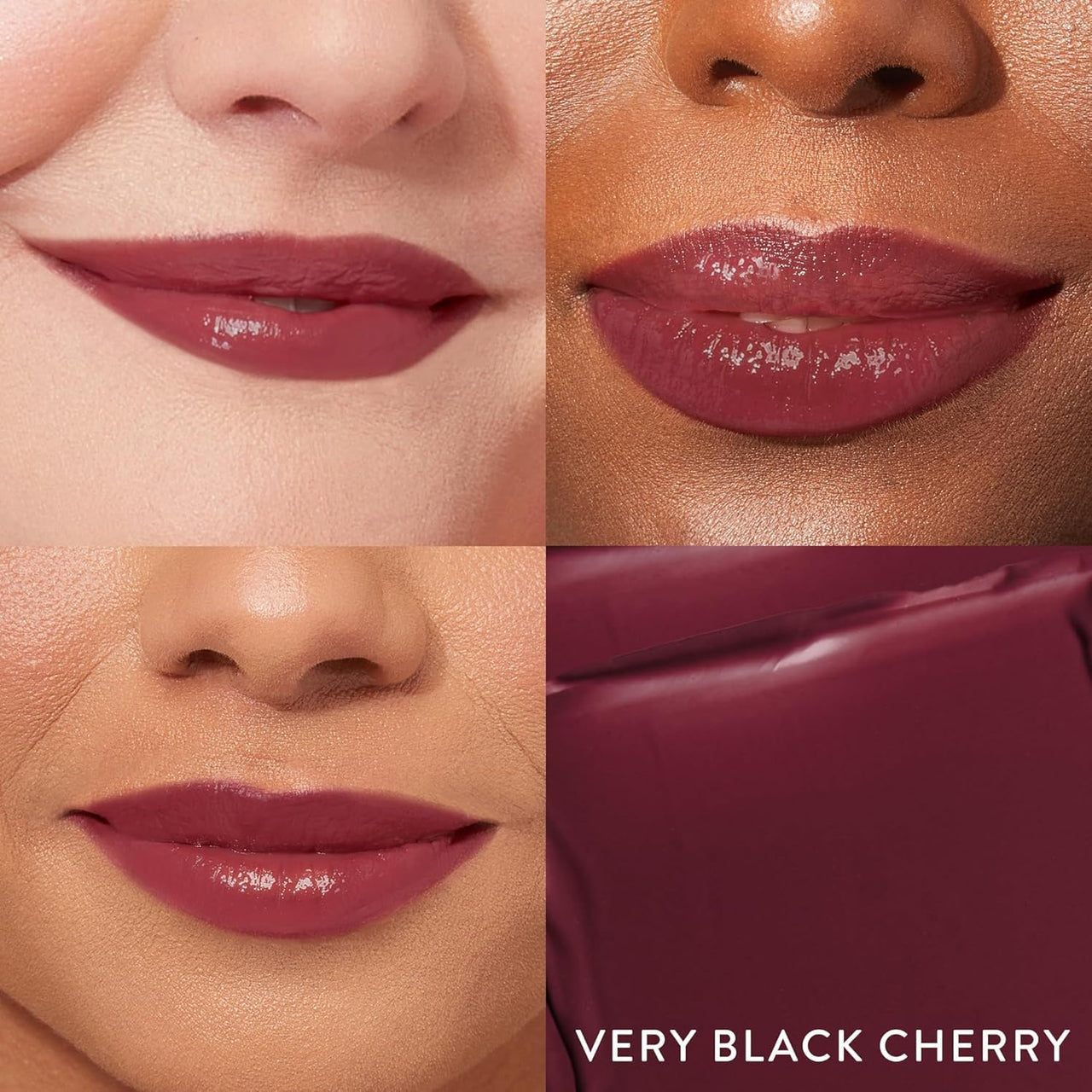 LAURA GELLER NEW YORK Jelly Balm Moisturizing Tinted Lip Color - Very Black Cherry - Hydrating Vitamin E - Semi-Shine Finish