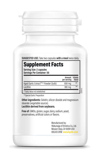 Thumbnail for Kyolic Aged Garlic Extract Formula 104, Cholesterol Health*, 100 Capsules