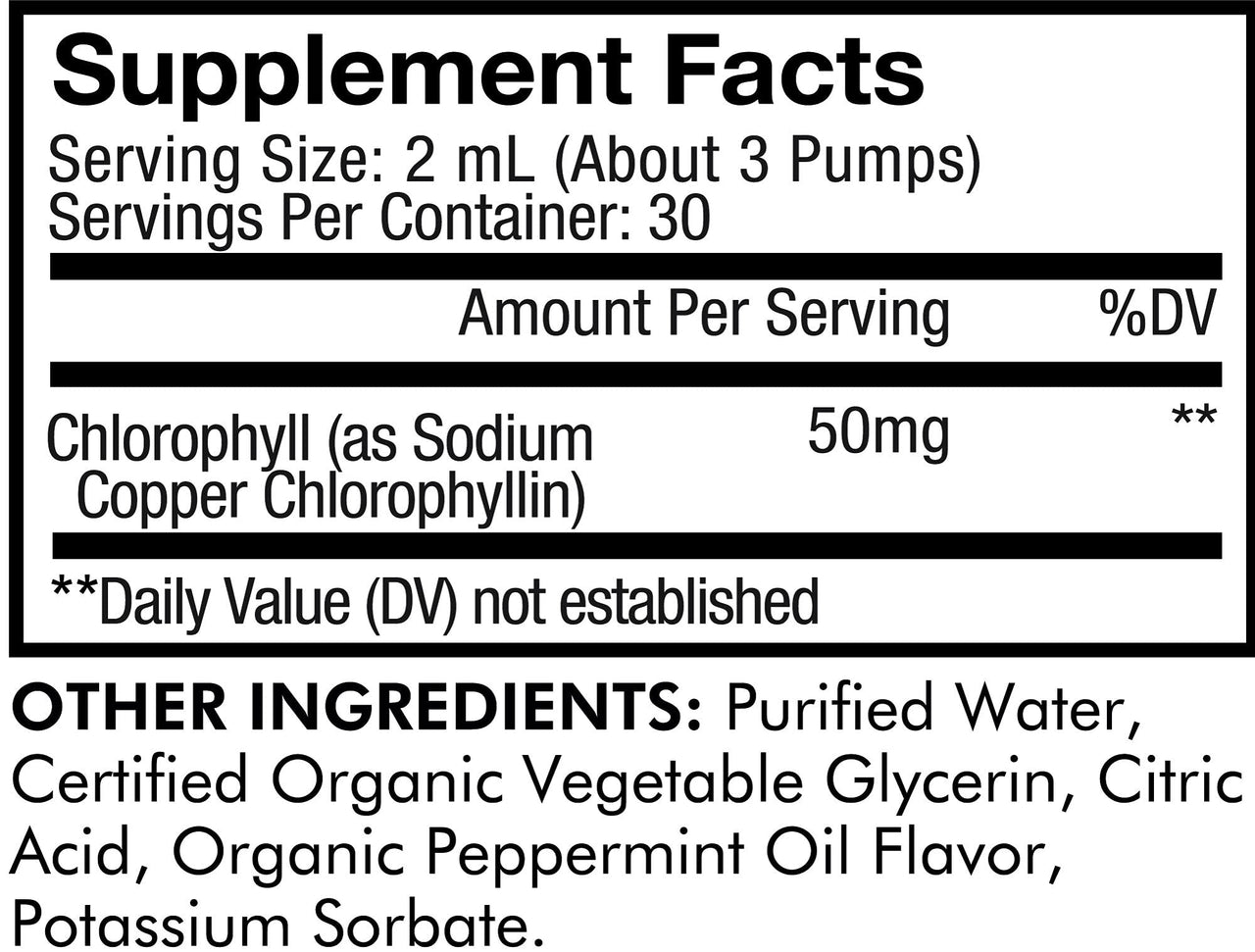 Codeage Chlorophyll Liquid Drops Supplement, Immune Support, Skin Care, Certified Organic Vegetable Glycerin Water, Liquid Chlorophyll, Organic Peppermint Flavor Clorofila, Vegan - 2 Pack