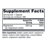 Thumbnail for Twinlab Magnesium Caps - High Absorption Magnesium Supplement to Support Leg Cramps Relief - Magnesium Capsules for Stress Relief, 420 mg, 200 Count - 1 Pack