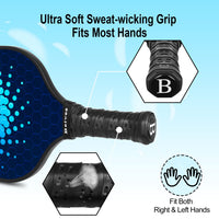 Thumbnail for Pickleball Paddles, Fiberglass Pickleball Paddles Set of 2, Lightweight Pickleball Set with 4 Pickleballs, 1 Pickle Ball Bag, Pickle Ball Paddle for Women Men