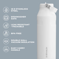Thumbnail for Stanley IceFlow Flip Straw 2.0 Water Bottle 24 oz | Built-In Straw for Travel and Sports | Lightweight and Leak Resistant | Insulated Stainless Steel | BPA-Free | Tigerlily Plum