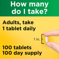 Thumbnail for Nature Made Potassium Gluconate 550 mg, Dietary Supplement for Heart Health Support, 100 Tablets, 100 Day Supply