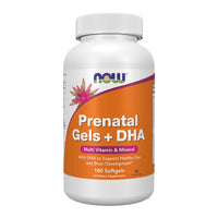 Thumbnail for NOW Supplements, Prenatal Gels + DHA with 250 mg DHA per serving, plus Borage Oil (GLA), 180 Softgels
