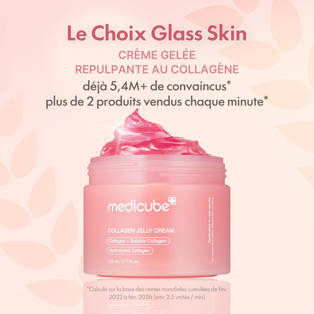medicube Jelly Cream with Collagen, Niacinamide | Freeze-Dried Hydrolyzed Collagen for Skin Barrier Hydration & 24H Glow | Plumper, Firmer looking skin | 3.71 fl.oz